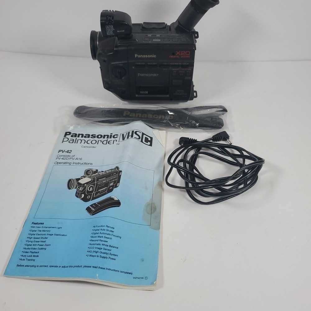 Panasonic Palmcorder-PV-42 As is For Parts Untested